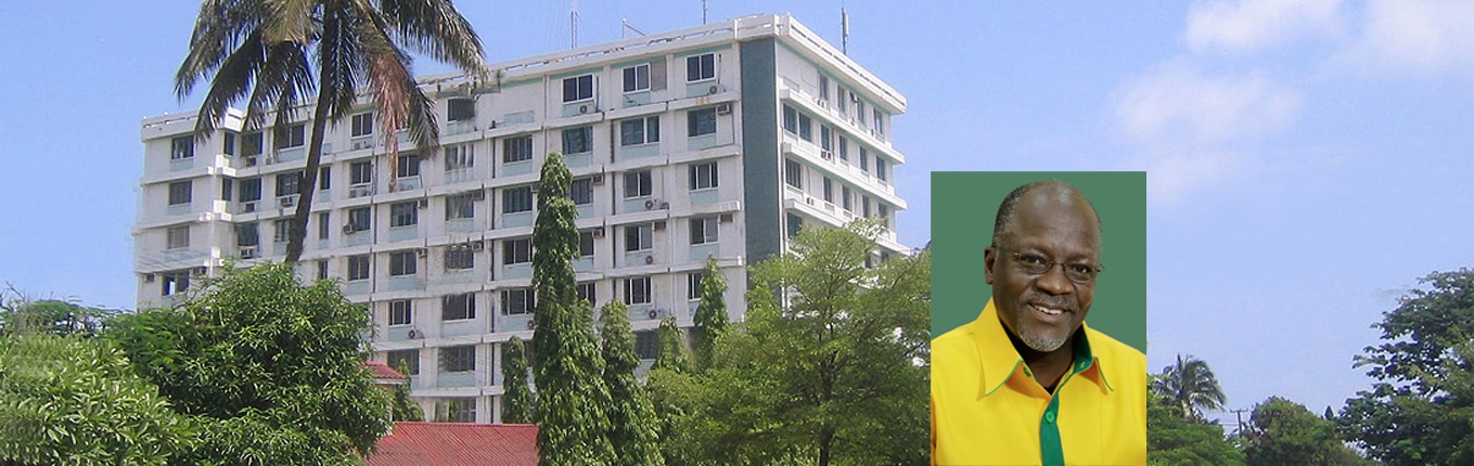 Das Hauptgebeude des Kairuki-Spitals in Daressalaam.