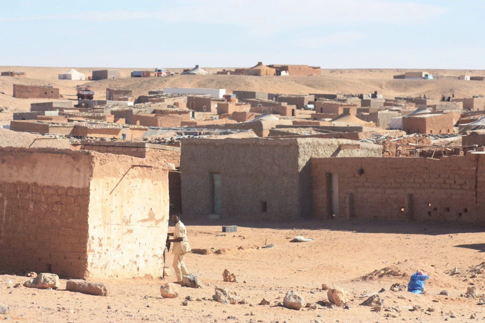 Das sahraouische Flüchtlingslager in der Nähe von Tindouf (Algerien).