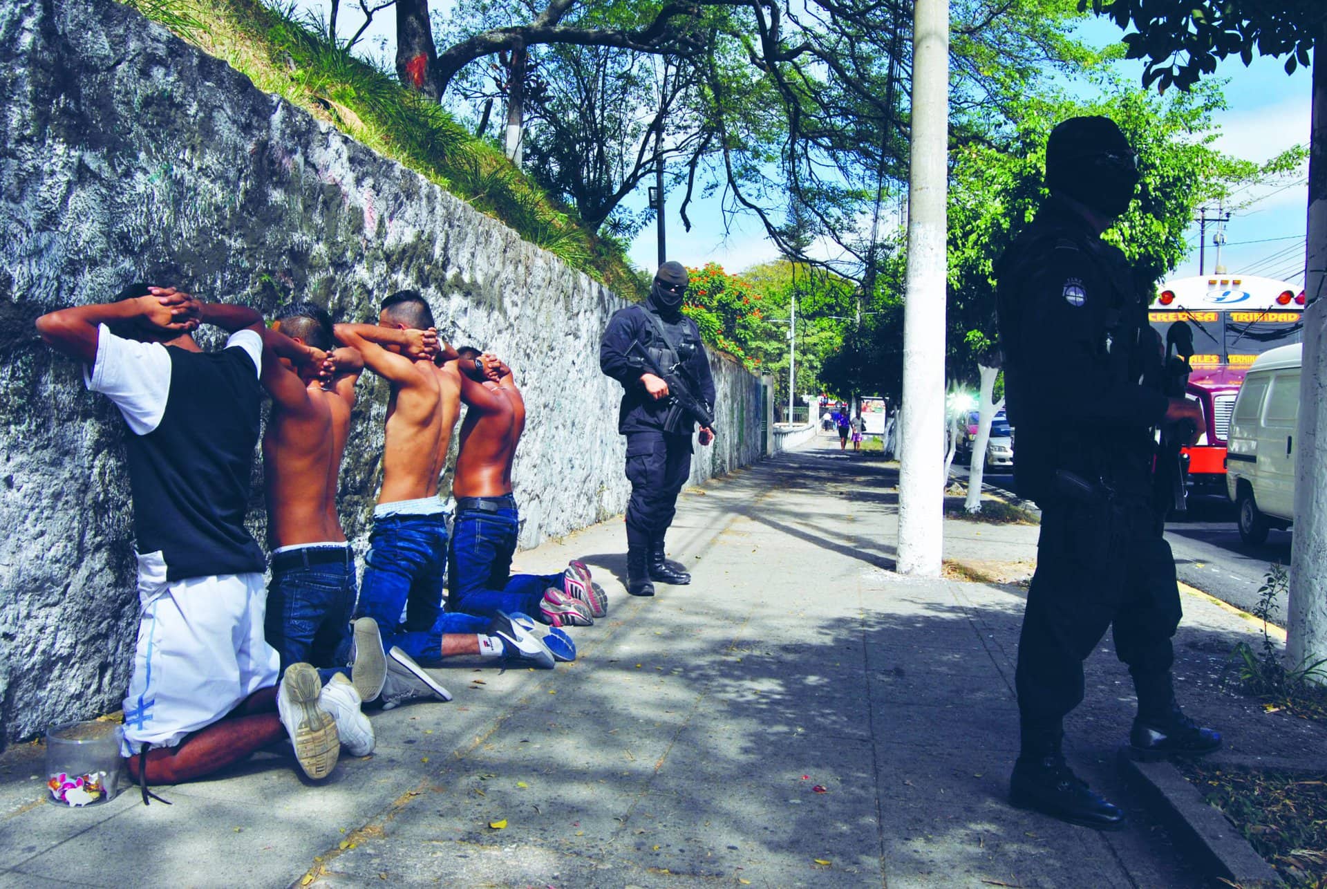 Jugendliche im Fadenkreuz: Vielerorts gehören Repression und Polizeigewalt zum Alltag. Foto: José Ramiro Laínez Sorto