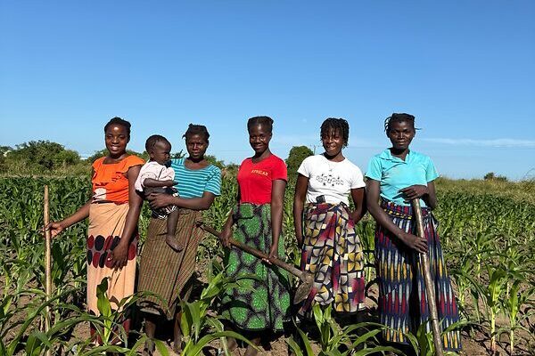 Junge Bäuerinnen in Mosambik auf dem Feld - terre des hommes schweiz