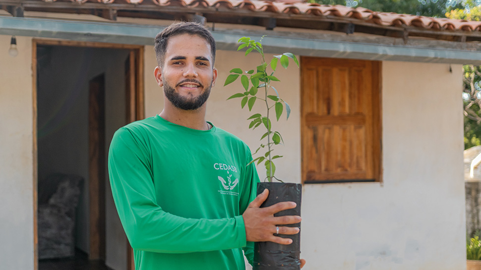 Junger Bauer aus Brasilien - terre des hommes schweiz