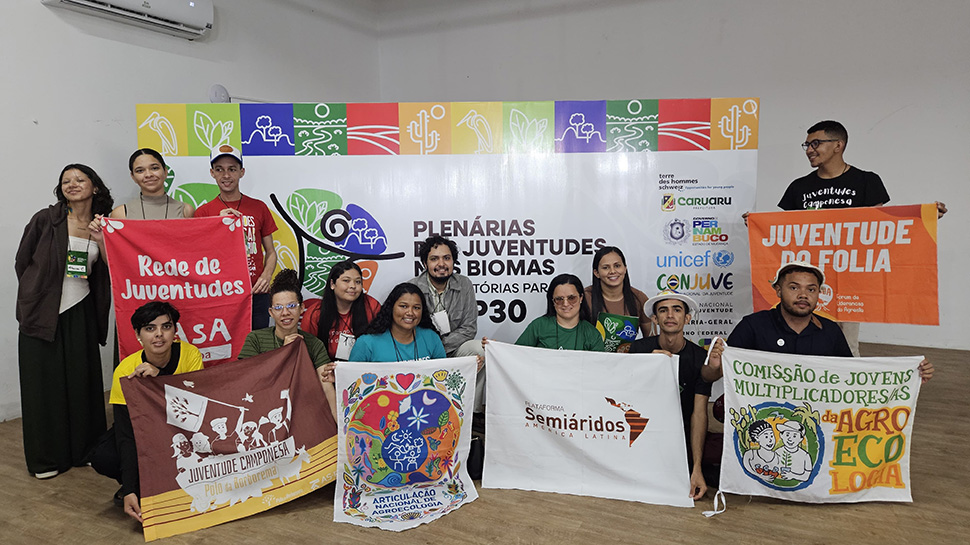 jugendliche an einer COP Veranstaltung organisiert von terre des hommes schweiz