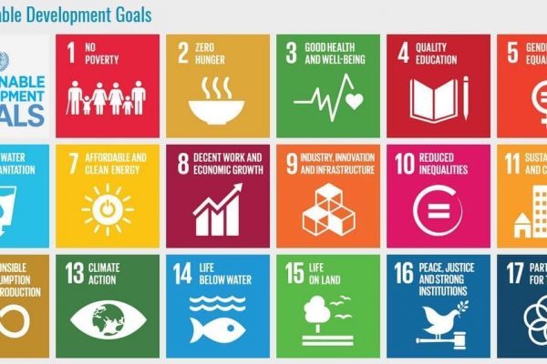 Screenshot von der Website der UNO für die SDGs.